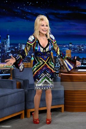 Dolly with her smoky mountains.