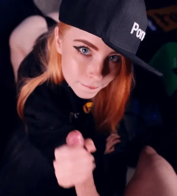 cute handjob