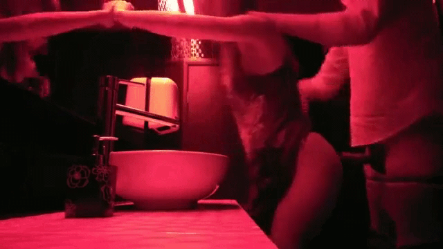 She is getting better at finishing me off quickly in the nightclubs bathroom