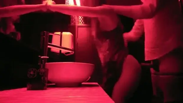 She is getting better at finishing me off quickly in the nightclubs bathroom