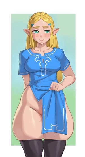 Overflowing thighs - Zelda