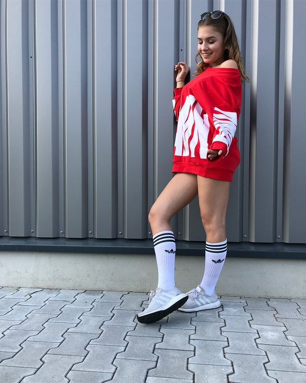 Sneaker teen high socks