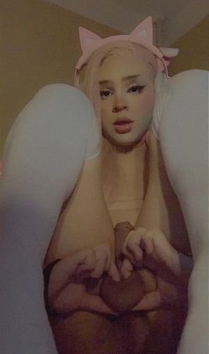 cute femboy in white stockings