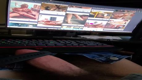 Testing out a vibrating cock ring