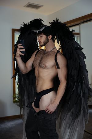 Sorta weird. Sorta beautiful, Sorta hunky. Sorta hot. Dark angel. @B33fyotter