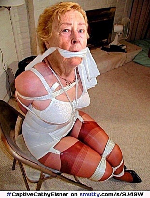 Bondage Porn Magazine Granny Bound and Gagged Completely Helpless Neighbour in Bondage Trussed up Tight as Oral Sex Slave