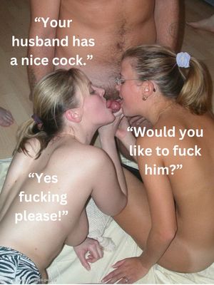 Your husband has a nice cock.