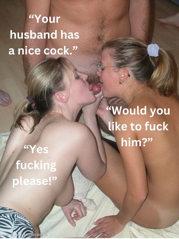 Your husband has a nice cock.