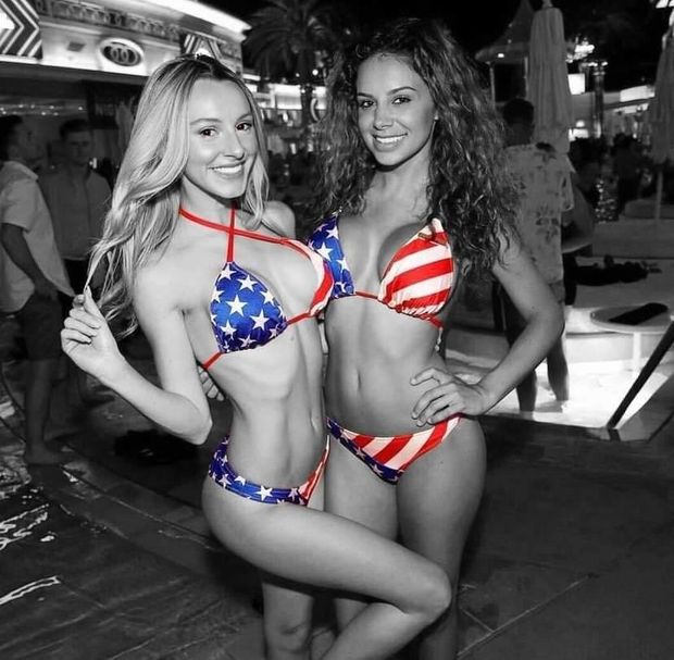 Patriotic bimbos