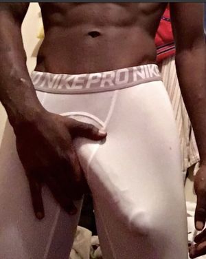 BBC vpl in tight spandex