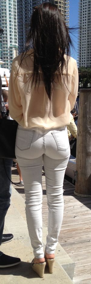 Sweet ass in tight jeans