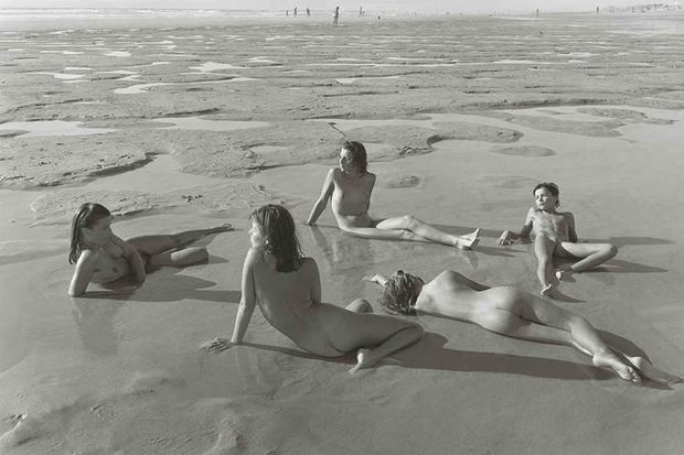 "Hey gals, if we stink up this beach-no guy will bother us."