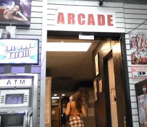 Ashley Adams - IR Gloryhole bbc whore sexy outfit walking reverse public gloryhole gif!