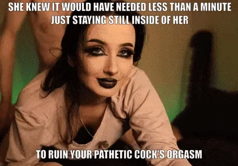 Goth GF being such a cruel bitch