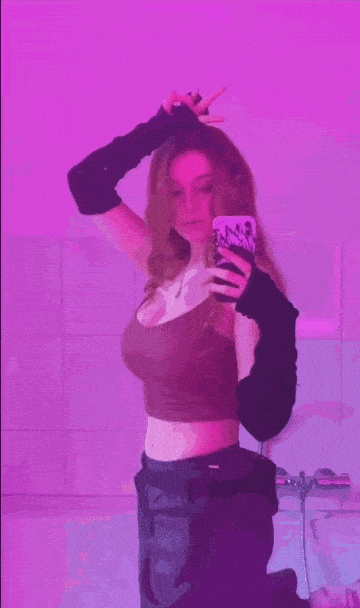 redhead with large boobs