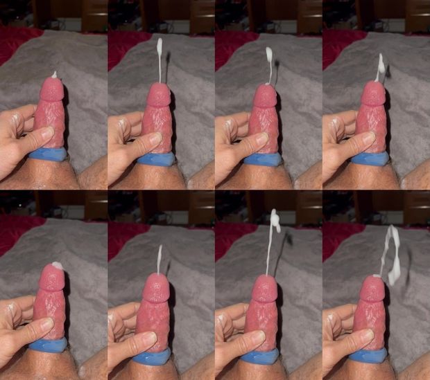 Vibrating cockring makes me cum