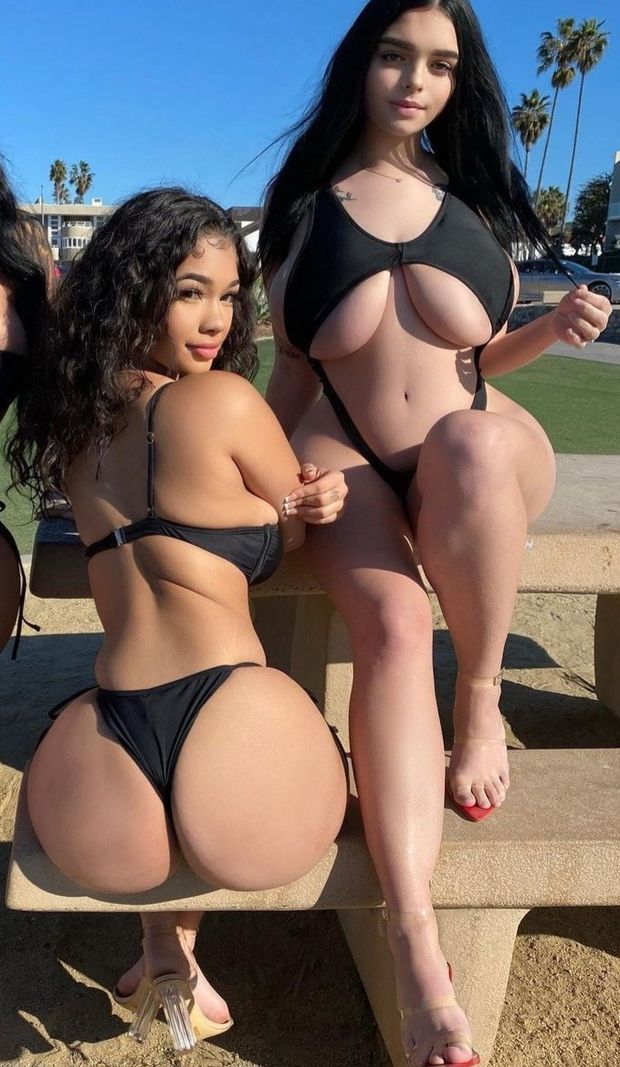 Lexie and friend showing ass and tits