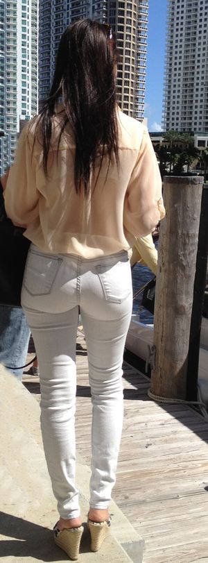 Sweet ass in tight jeans 2