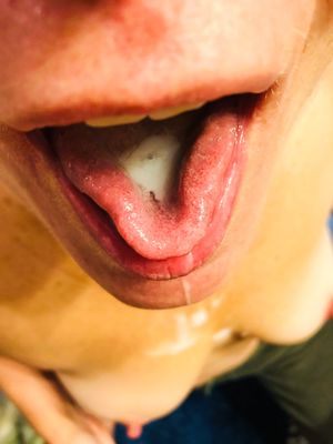 I told her to be careful when she put it in her mouth