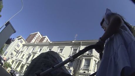 Mom upskirt white thong