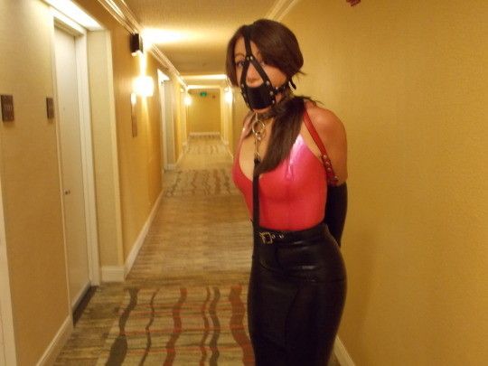 Hotel hallway hijinx.