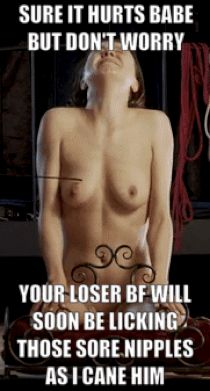 Master loves to see tears in the eyes of both of you