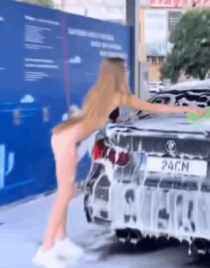 Cheerleader carwash