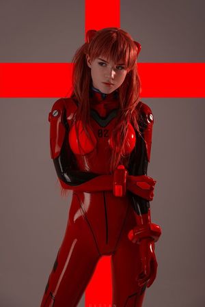 Asuka Langley in Latex