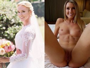 Perfect stomach to show in her wedding dress!!