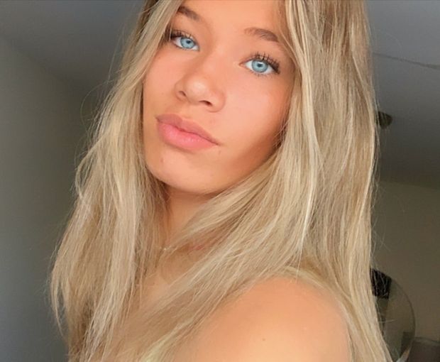 Beautiful teen face