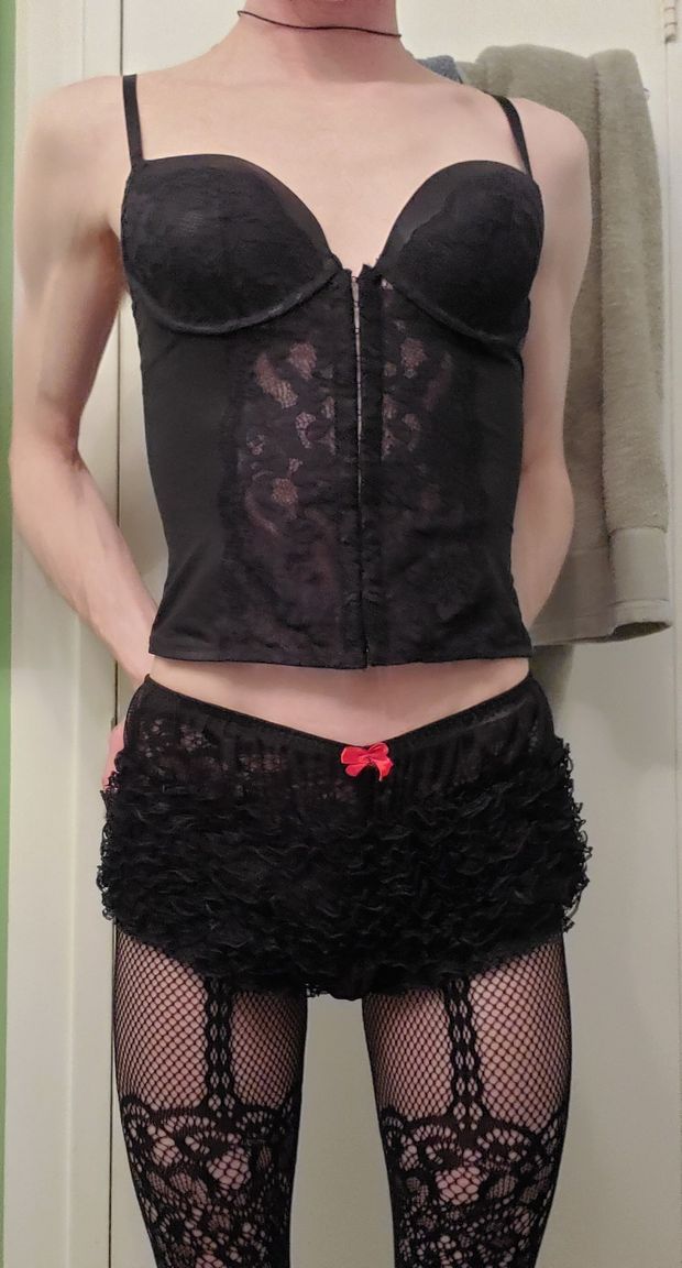 Sissy in lingerie