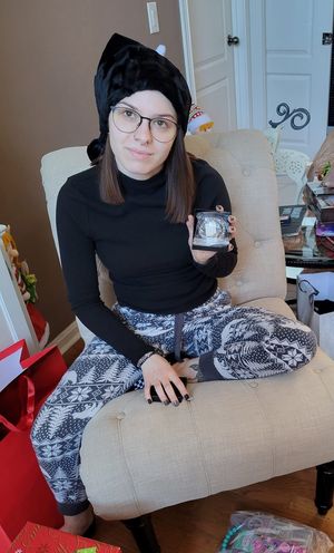 Christmas in glasses