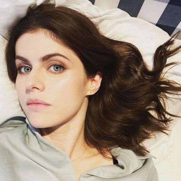Alexandra Daddario ready for bed