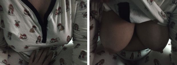 Hot wife's big tits reveal: grop'em, milk'em, suck'em, fuck'em..put'em on display! ):D