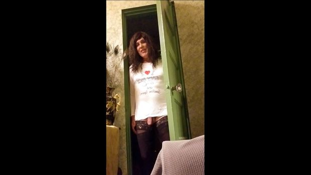 Sissy coming out for cock