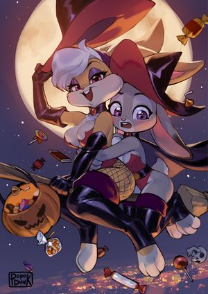 Halloween bunnies