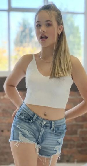 Cute blonde teen
