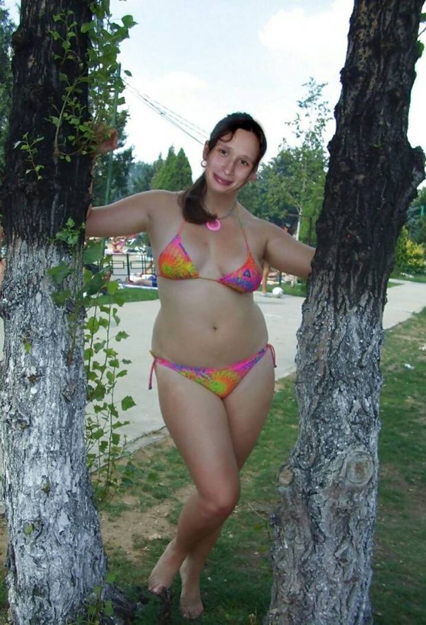 Wife posing outdoor