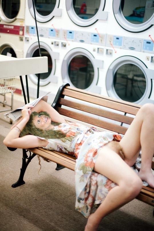 I'm Ingrid and when I fall asleep at the laundry-matt the horny men there pull my dress up and take pictures of my pussy and post them too!!