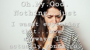 What a let down you are