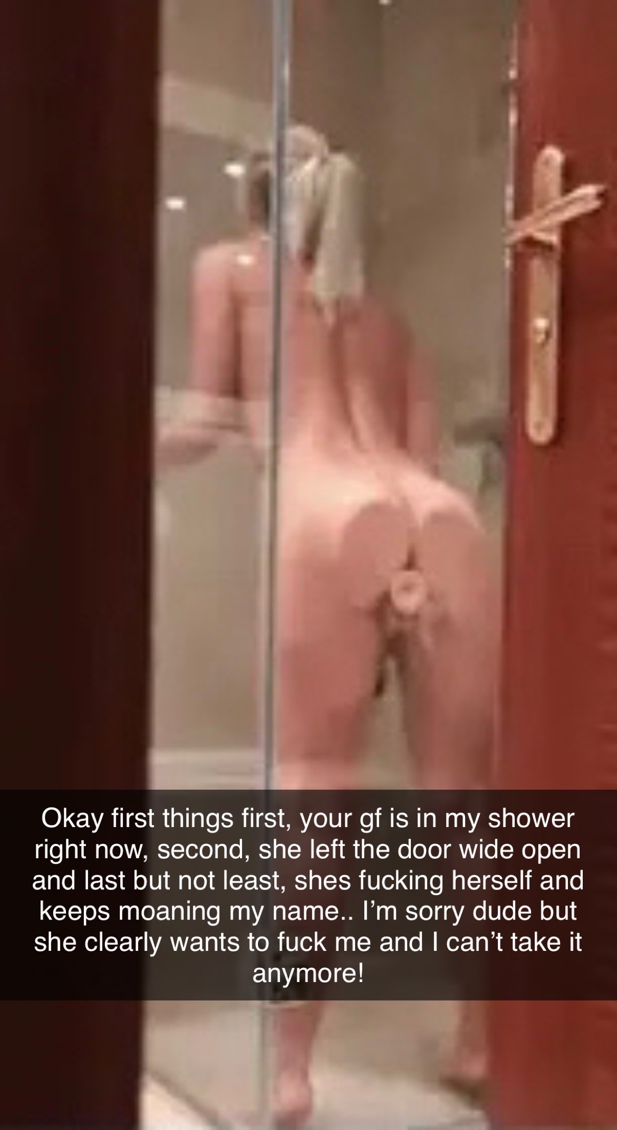 There’s a reason she leaves the door open.. i told her to!