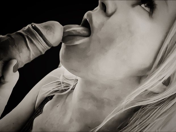 Licking a dick