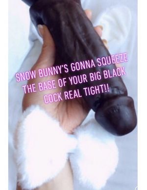 Shall I squeeze the base of your big black cock tight? ;)