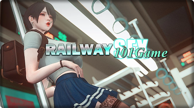 Hentai style visual novel - Railway Sex