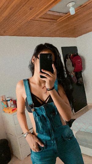 Saraith Chavez nonude in overslls and bra