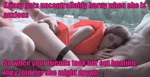 Apparently sucking and fucking is the only way to calm her down, so they keep taking her on trips like these