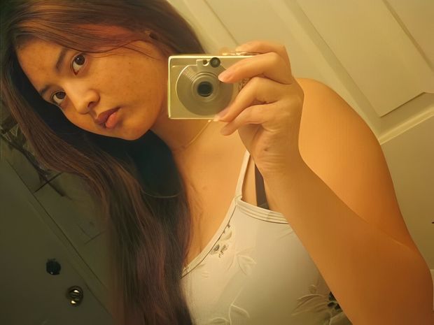 Big tits mirror selfie