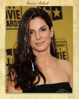 sandra bullock get cum all over her hair