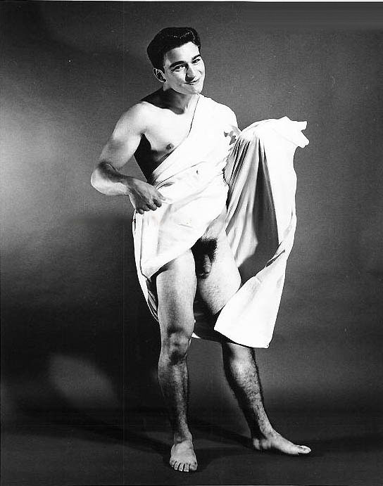With towel