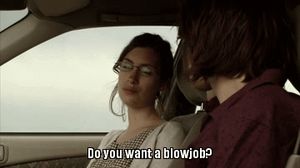 nerdy offers him a blowjob